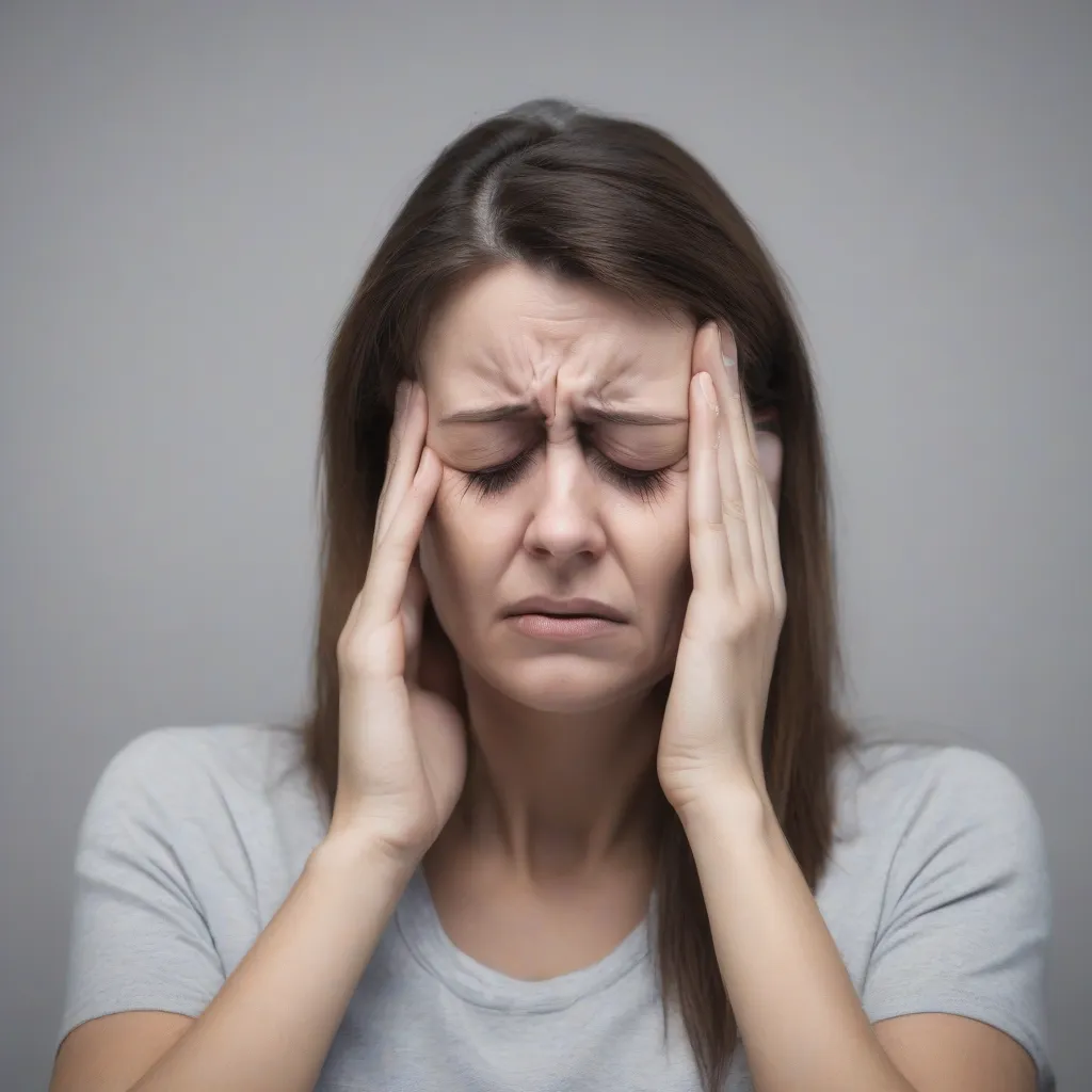 Người phụ nữ bị đau đầu chóng mặt