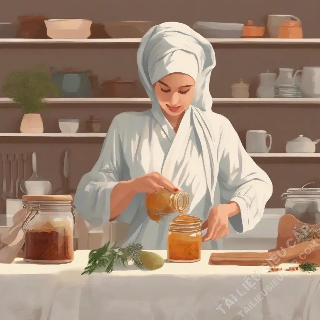 Dùng khăn ấm để mở nắp lọ