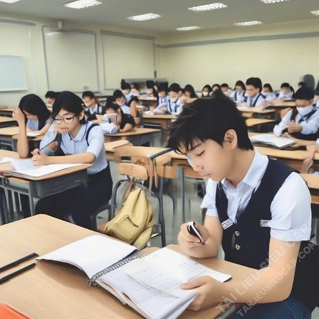 Giám thị phát hiện học sinh quay cóp