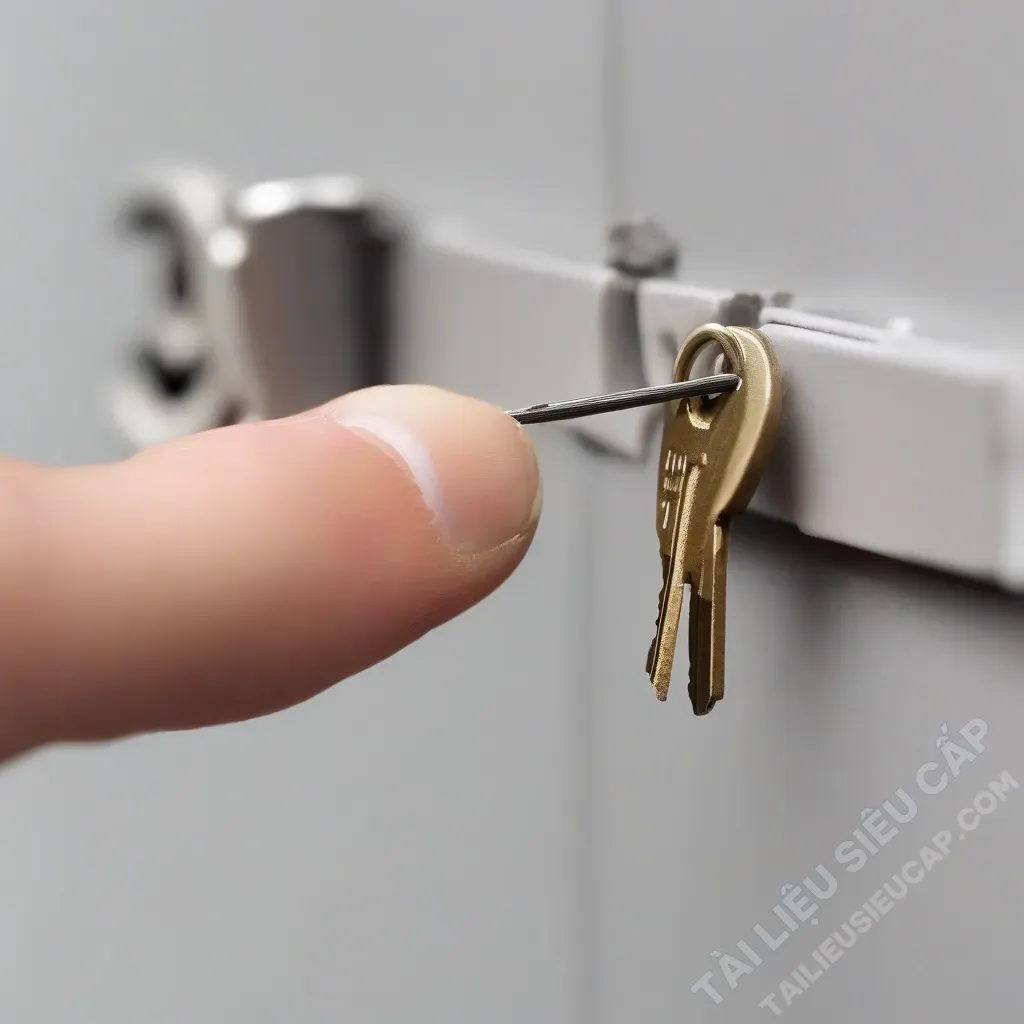 Lấy chìa khóa bị gãy bằng keo dán và que tăm