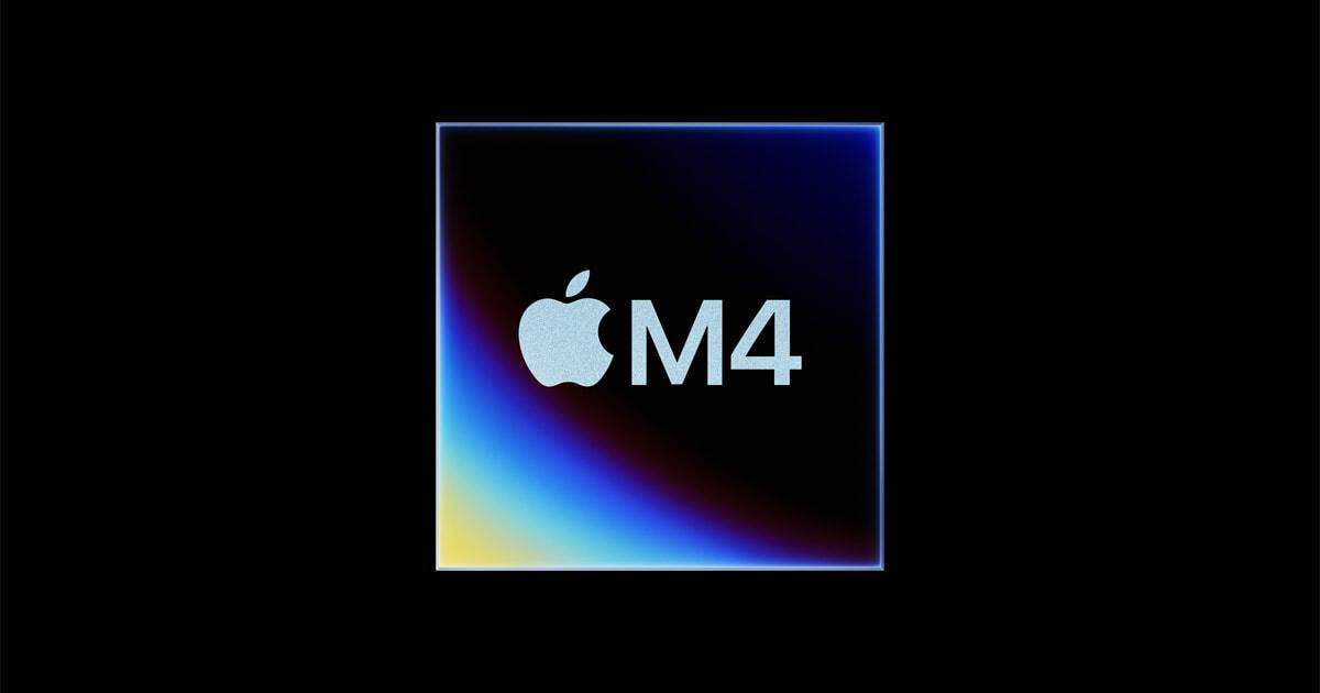 Đồ họa mô tả chip Apple M4 với các nhân CPU, GPU và Neural Engine