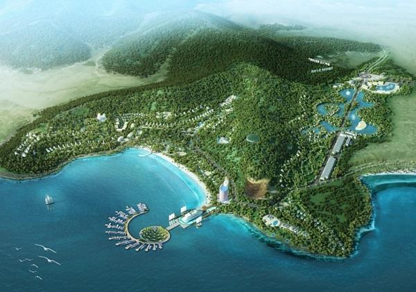 Khu du lịch Bãi Lữ nhìn từ trên cao