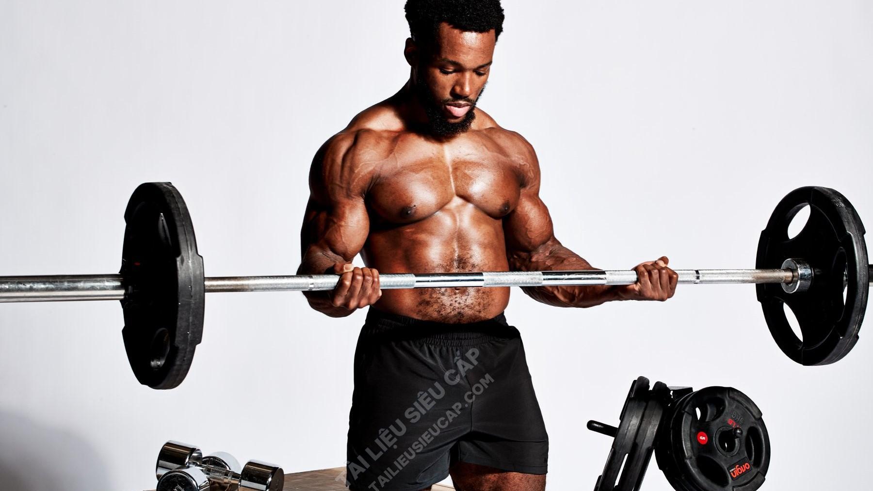Hoạt ảnh bài tập Bicep Curl với chai nước