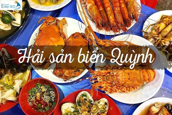 Hải sản tươi ngon tại Biển Quỳnh