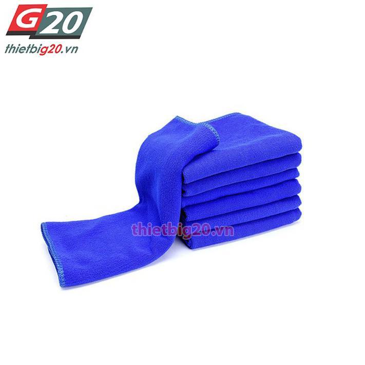 Khăn microfiber chuyên dụng màu xanh dương