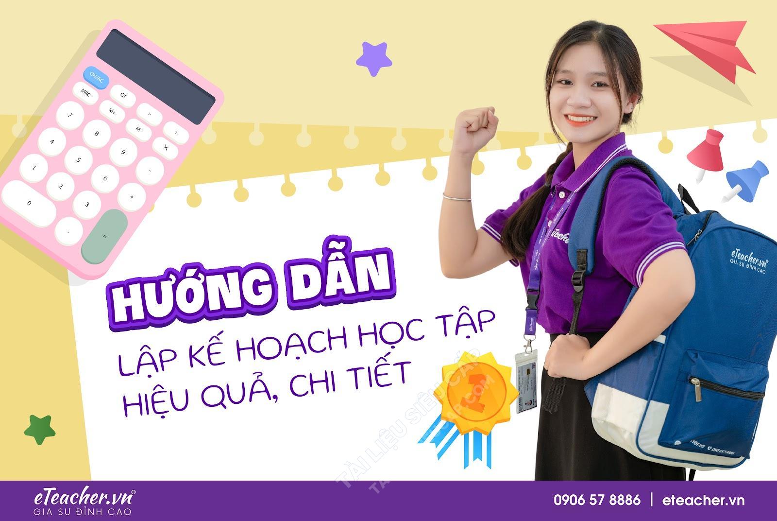 Lập kế hoạch học tập chi tiết