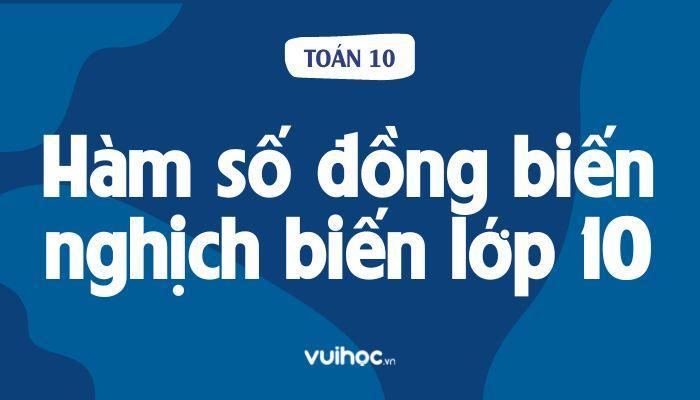 Minh họa khảo sát hàm số nghịch biến